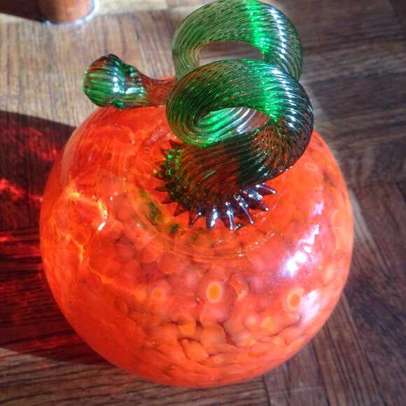 Vintage Glass Pumpkin - Picture 3 of 11